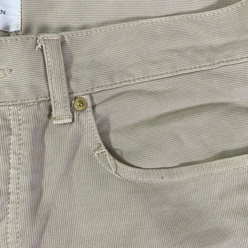 Sid Mashburn Pants Men 34x28 Slim Straight 5 Pocket Trousers Beige Italy Button